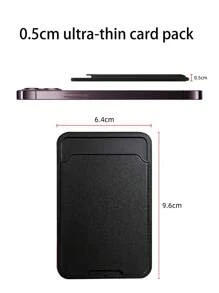 Self-adhesive Card Holder Bag - Black - View 5