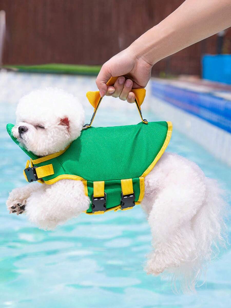 1PC Đồ Họa Hoạt Hình Áo Phao Cho Thú Cưng Cho Chó Và Mèo Đi Bơi