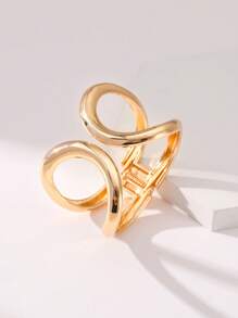 1pc European And American Popular Fashionable Minimalist Exaggerated Women's Cuff Bangle