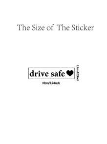 1 tờ Slogan Graphic Car Mirror Sticker - màu đen - Xem 3