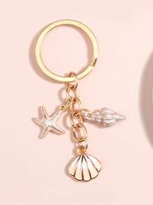 Shell & Seahorse & Starfish Design Bag Charm Cute - Multicolor - View 4