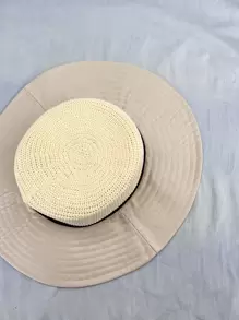 Hollow Out Wide Brim Hat