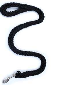 1pc Woven Design Pet Leash For Dog For Anti-lost - Black - View 3