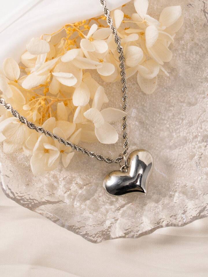 Solid Silver Heart Pendant 2025 | www.urbag.ws