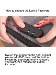 1pc Polyamide Storage Bag, Modern Plain Portable Travel Storage Bag For Home - Black - View 6