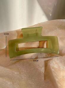 4 件/套简约优雅方形发夹，适合女性所有季节发夹爪夹发夹发夹发夹发夹接发夹，学校用品，学院秋冬发饰女士度假装女士 - 彩色 - 查看 5
