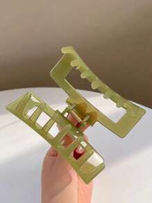 4 件/套简约优雅方形发夹，适合女性所有季节发夹爪夹发夹发夹发夹发夹接发夹，学校用品，学院秋冬发饰女士度假装女士 - 彩色 - 查看 6