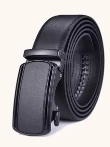Men Automatic Buckle Belt - Black - View 1
