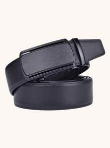 Men Automatic Buckle Belt - Black - View 2