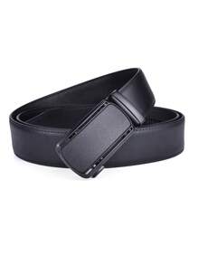 Men Automatic Buckle Belt - Black - View 5