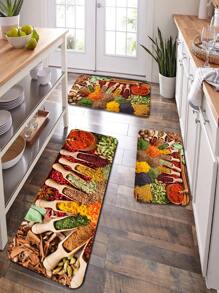 1 pieza Alfombra moderno poliéster para cocina - Multicolor - Ver 6