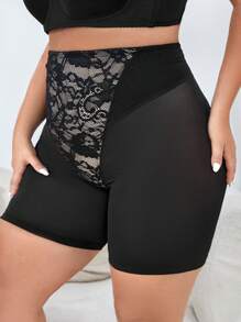 Đáy Định hình Kích thước Lớn Tương phản ren Tương phản Mesh màu trơn - màu đen - Xem 3
