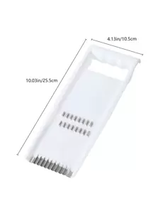 1套不銹鋼蔬菜刨絲器廚房用蔬菜切刀 - 白色 - 查看 2