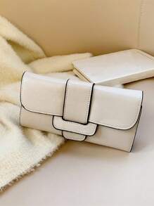 Tương phản ràng buộc ví dài gấp ba lần - trắng - Xem 4