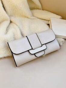 Tương phản ràng buộc ví dài gấp ba lần - trắng - Xem 5