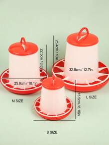 1pc Automatic Chicken Feeder For Farm Animal For Food Feeding - Multicolor - View 5