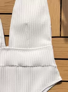 Swim SXY Bañador una pieza unicolor de cuello profundo