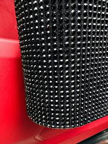 Papeleras para coche con diseño de diamante de imitación - Negro - Ver 5