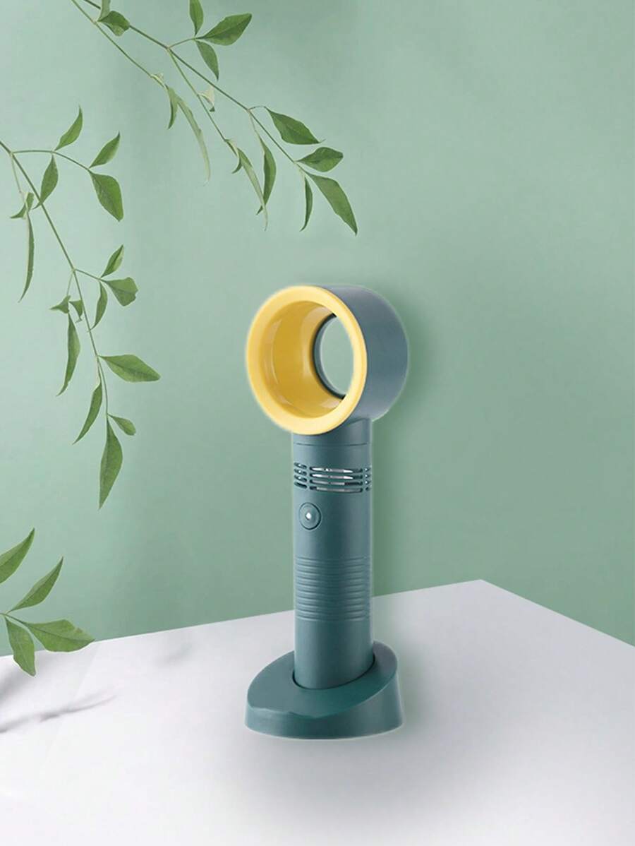 Bladeless Mini Desk Fan With Usb Cable, Portable Handheld Fan With 3