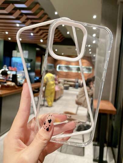 1个糖果色透明撞色三合一防摔手机壳，兼容苹果16、12、13、14、15、XR、XS、13 Pro Max、16 Pro、17 Pro Max、17 Air、17 Pro Max