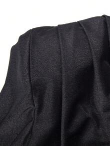 素色堆堆領上衣