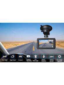 Lentes 3 pulgadas 1080P delantero de coche video - Negro - Ver 7