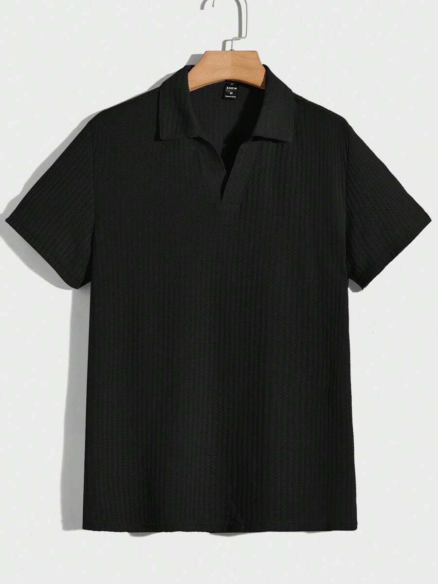 Manfinity RelaxMax Männer Polo Shirt mit Waffelstrick