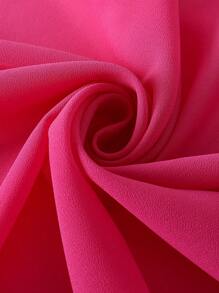 素色極簡圍巾 - 玫紅色 - 查看 5