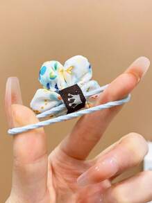 20入組女孩花朵裝飾髮圈適用於裝飾用品