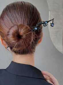 Horquilla con diseño de cuenta - Negro - Ver 1