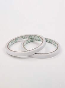 1roll Solid Color Double-sided Adhesive Tape, Simple Multi-purpose Double Sided Tape For School, Office - Multicolor - View 2