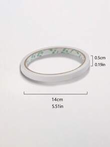 1roll Solid Color Double-sided Adhesive Tape, Simple Multi-purpose Double Sided Tape For School, Office - Multicolor - View 6