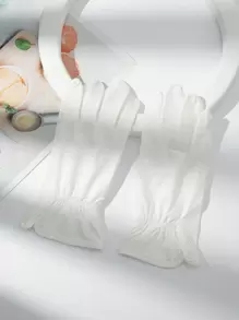1 đôi Găng tay chống nắng thoáng khí mùa hè cho nữ - trắng - Xem 1