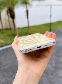 Flower Pattern Anti-fall Phone Case - Yellow - View 4