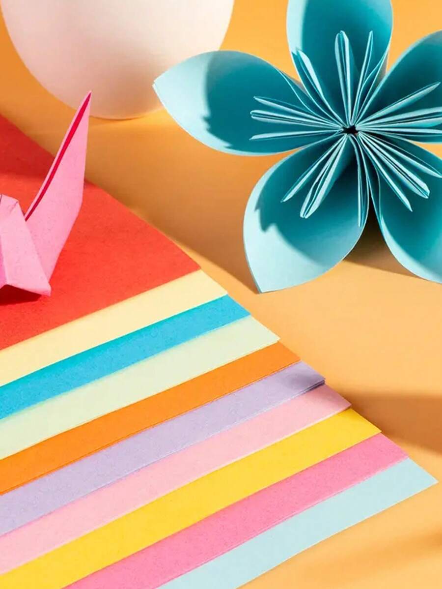 130pcs/Pack Colorful Square Folding Paper For Children'S Handmade Paper