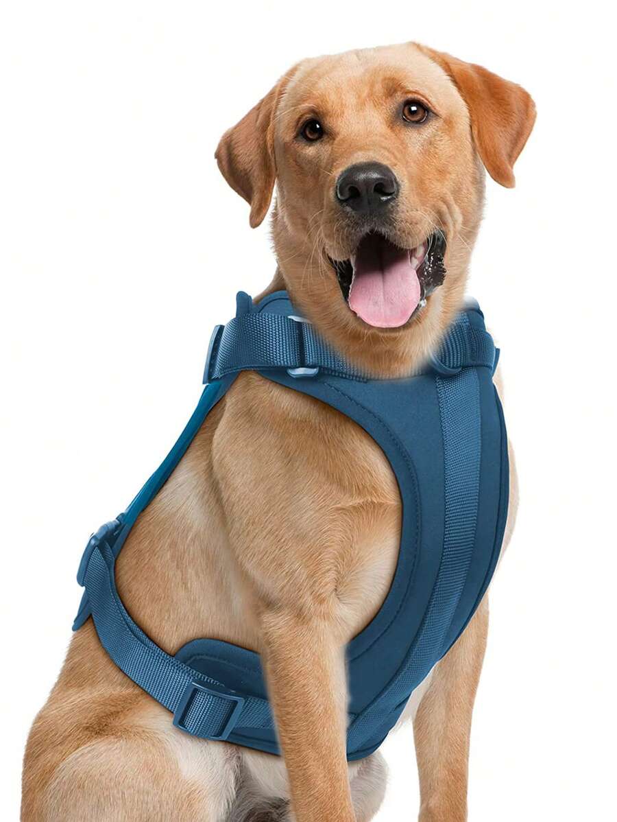 1pc Breathable Pet Harness For Dog For Outdoor - Royal Blue - View 1