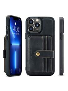 Túi đựng thẻ có thể tháo rời Vỏ điện thoại - màu đen - Xem 2