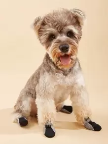 4入組透氣寵物鞋子適用於狗狗和貓適用於戶外