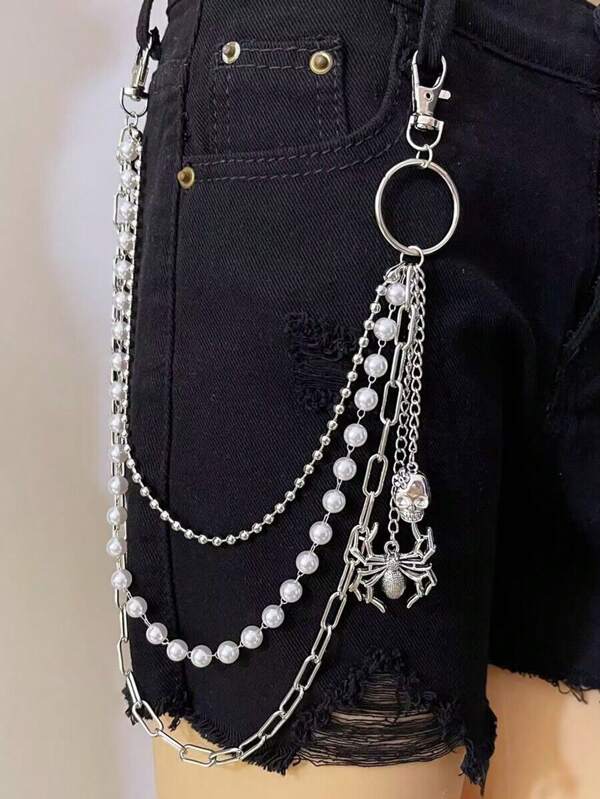 Spider Charm Layered Pant Chain SHEIN USA