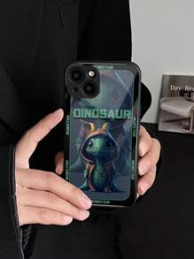 Ốp điện thoại kính họa tiết khủng long - Nhiều màu - Xem 3
