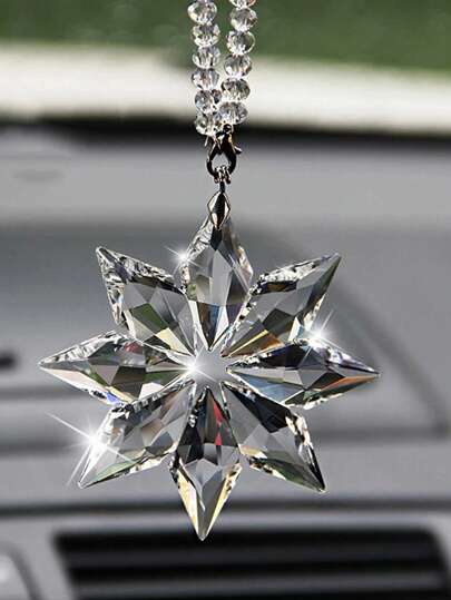 1入組雪花和珠子裝飾汽車掛飾