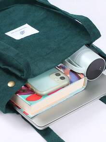 帆布包女士燈芯絨單肩包時尚休閒購物袋旅行收納手提包