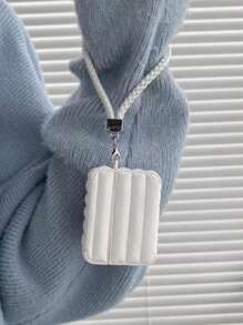 與AirPods兼容PU外殼 - 白色 - 查看 2