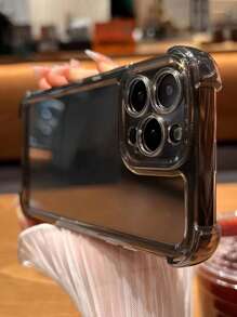 透明防摔手機殼相容於 iPhone 15/15Pro/15Plus/15Promax - 黑色 - 查看 10