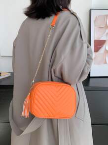 時尚衍縫斜肩包單肩包適合女士鏈條帶設計師女士們手提包和錢包