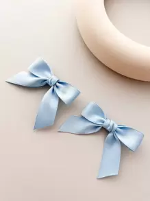 2 piezas Pinza de pelo de cocodrilo con lazo decorativo de estilo dulce para mujer, elegante para el Día de San Valentín, Pinzas para el cabello, accesorios escolares, universidad, atuendo de invierno para mujer, lazos, lindo