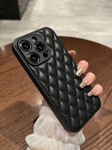 Ốp lưng điện thoại bằng da trong suốt hình trái tim Apple tương thích với iPhone 16 Pro Max/16 Pro/16/16 Plus/15/15 Pro/15 Pro Max/15 Plus/11/12/13/14 Pro Max/XS/XR/11 Pro/11 Pro Max/12 Pro/12 Pro Max/13 Pro/13 Pro Max/7 Plus/14 Pro/14 Pro Max/14 Plus/7 Plus/8 Plus/8/SE2, Thiết kế sáng tạo đơn giản dành cho nữ, chống nước, chống sốc, chống rơi, chống trầy xước - màu đen - Xem 2