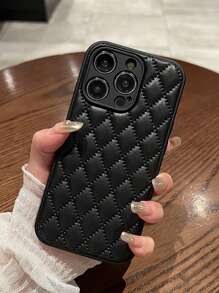 Ốp lưng điện thoại bằng da trong suốt hình trái tim Apple tương thích với iPhone 16 Pro Max/16 Pro/16/16 Plus/15/15 Pro/15 Pro Max/15 Plus/11/12/13/14 Pro Max/XS/XR/11 Pro/11 Pro Max/12 Pro/12 Pro Max/13 Pro/13 Pro Max/7 Plus/14 Pro/14 Pro Max/14 Plus/7 Plus/8 Plus/8/SE2, Thiết kế sáng tạo đơn giản dành cho nữ, chống nước, chống sốc, chống rơi, chống trầy xước - màu đen - Xem 3