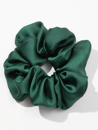 1pc Women's Simple & Fashionable Satin Oversized Scrunchie Solid Color Elegant Hair Tie CasualScrunchiesscrunchy Hair Ties Ponytail