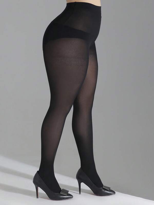 1pc Plus Size Ultra-Thin Durable Pantyhose For Women